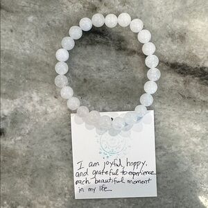 🍀 Reiki Infused Natural MoonStone Beaded Bracelet